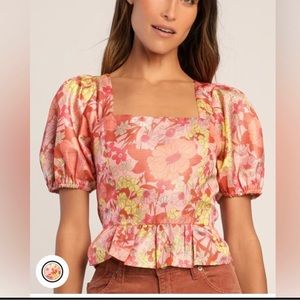 Lulus floral top,Size S